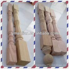 Top wood balusters and newels